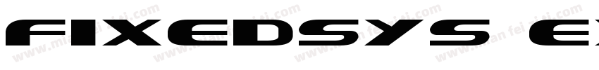 fixedsys excelsior字体转换